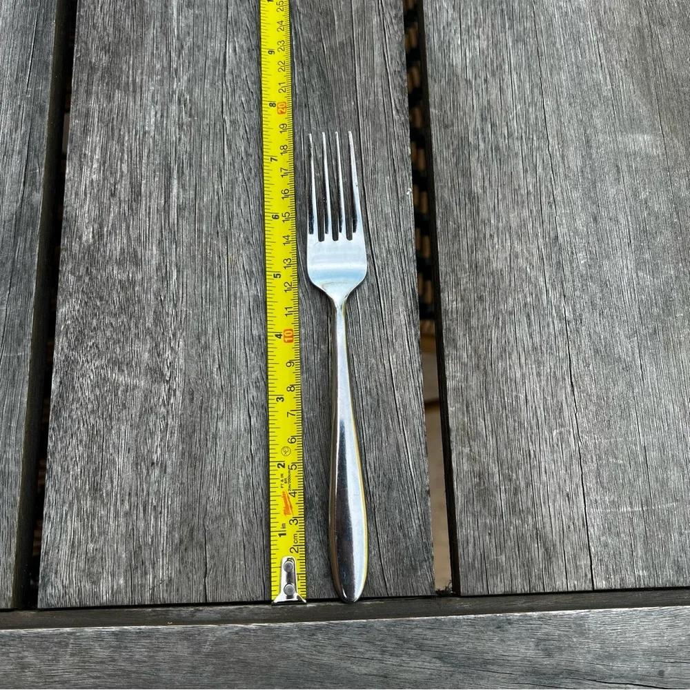 Oneida Stainless Steel Flatware Fork Set of 7 Pieces Mooncrest